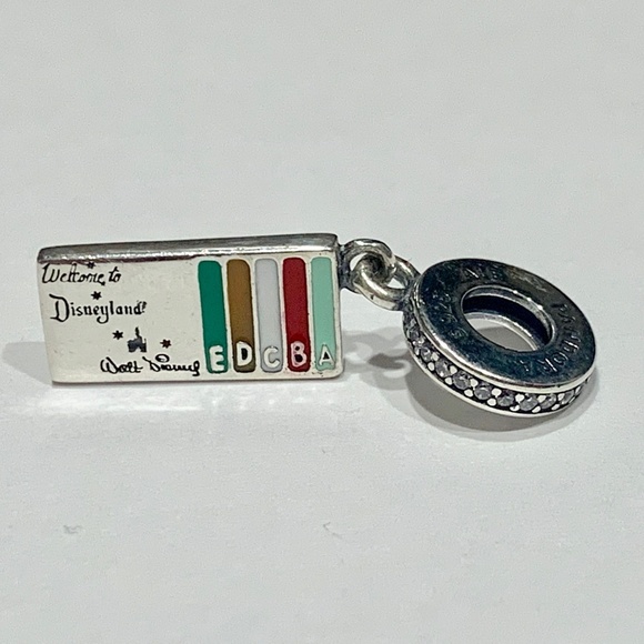 RARE~ Pandora Disneyland Vintage Ticket Book Charm RARE~ Pandora Disneyland Vintage Ticket Book Charm